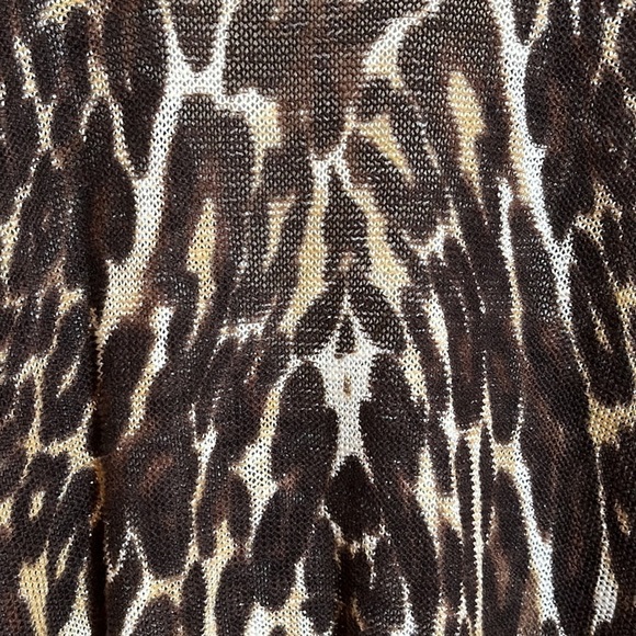 Nwt Jones New York Animal Print Open Front Cardigan Sweater - Picture 13 of 16